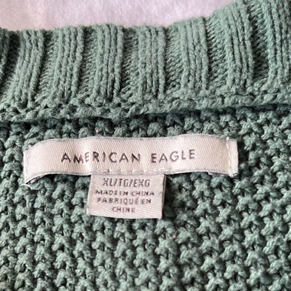 American Eagle Knit 3/4 Button Sweater - Picture 2 of 2